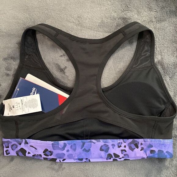Reebok Modern Safari Lux Racer Sports Bra Size Medium NWT - Picture 8 of 12